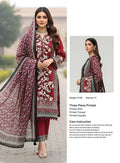 Printed Lawn Unstitched 3 Piece Suit