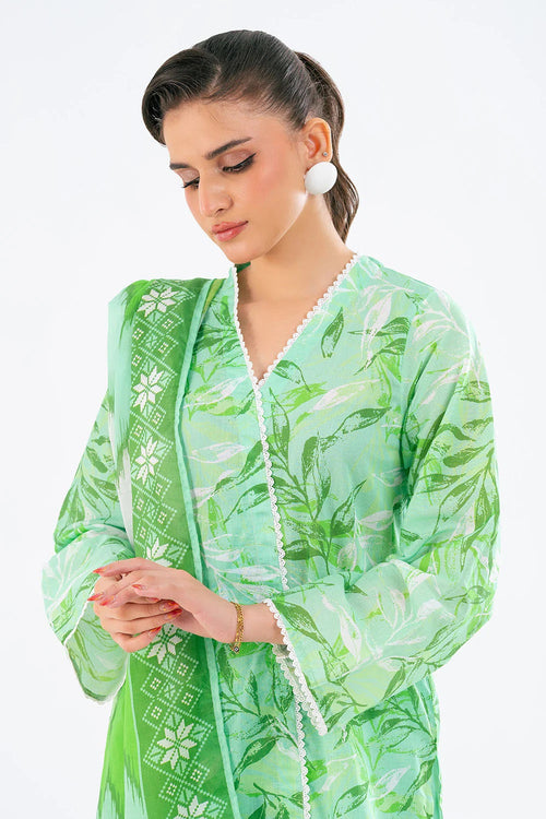 3 Piece Lawn Printed UnStitched Suit - L37