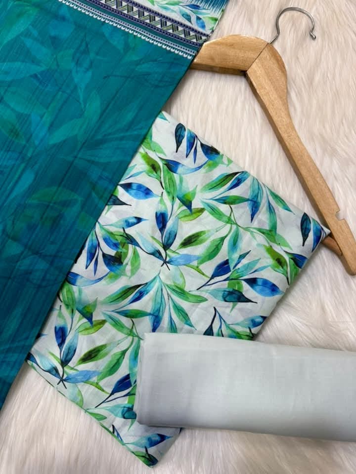 Printed Lawn Unstitched 3 Piece Suit