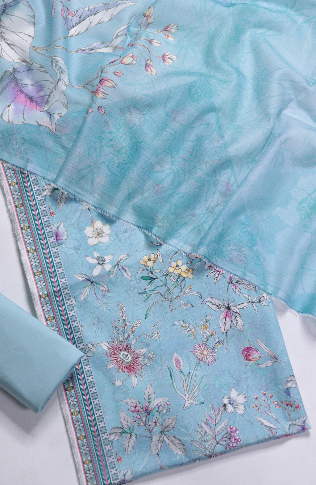 Printed Lawn Unstitched 3 Piece Suit