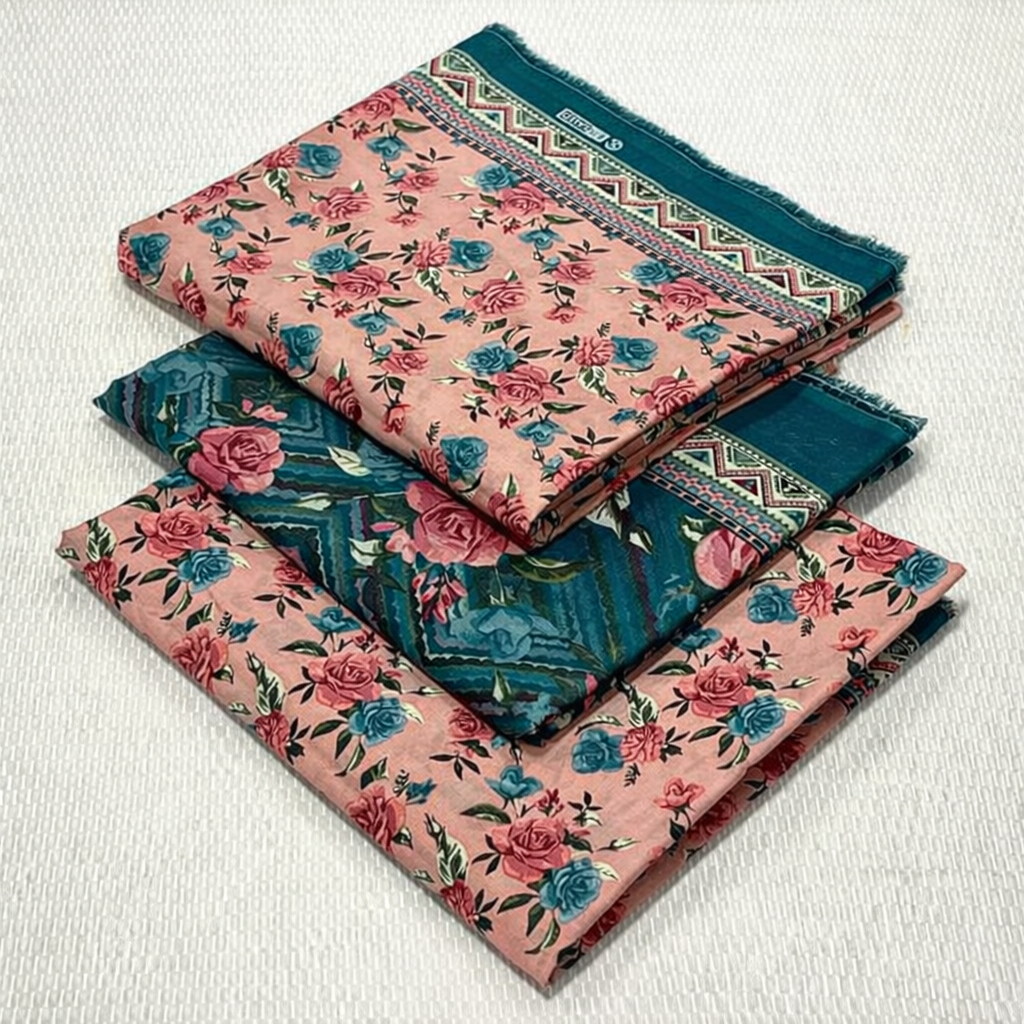 Printed Lawn Unstitched 3 Piece Suit