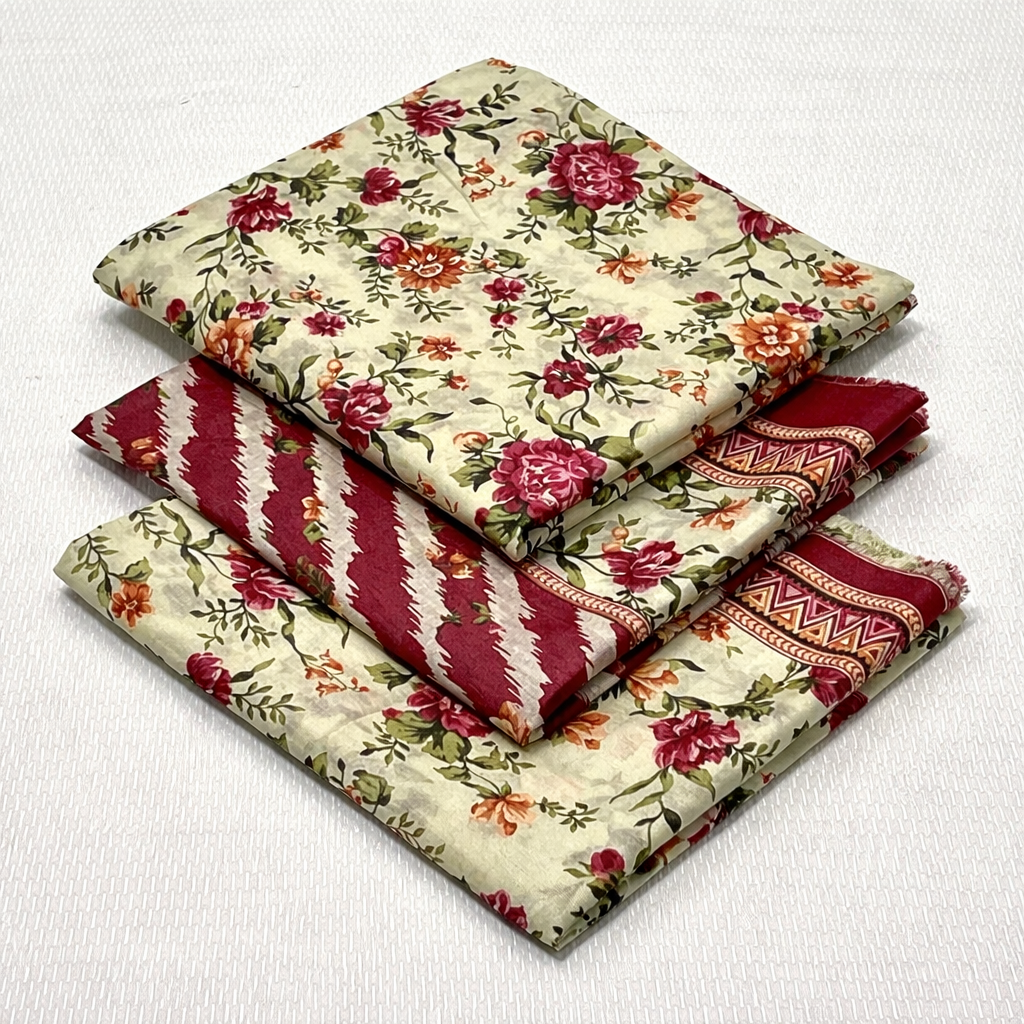 Printed Lawn Unstitched 3 Piece Suit