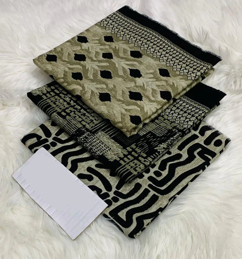 PRINTED UNSTITCHED 3PC SUIT