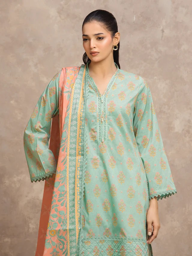3 Piece Lawn Printed UnStitched Suit - L49