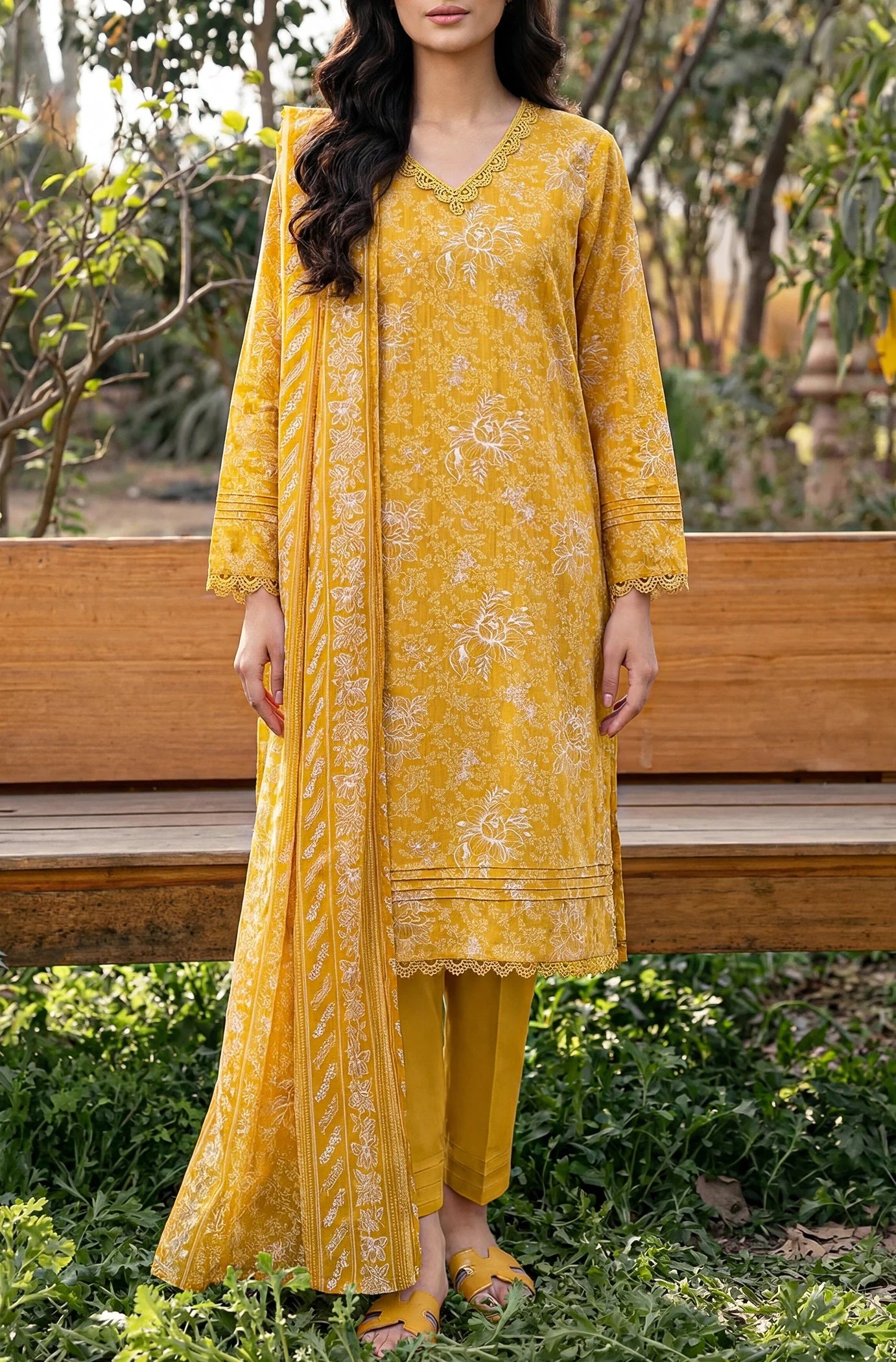 3 Piece Lawn Printed UnStitched Suit - L63